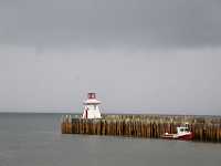 boat and lighthouse breakwater 0377